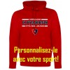 Hoodie ATC F2005 (100% polyester) Citadins - Rouge