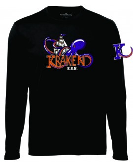 Chandail Ls Atc Pro Team Kraken Noir - Logo Kraken