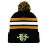 Tuque Ak Team Pompon Cavaliers - Noir/jaune/blanc