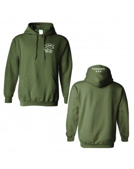Hoodie Gildan 50/50 - Finissants Esn - Vert Kaki